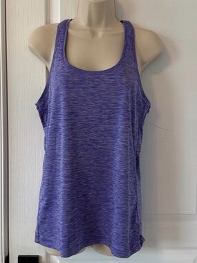 Under Armour HeatGear Purple Tank Top Women’s Medium Athletic Workout Gym Top